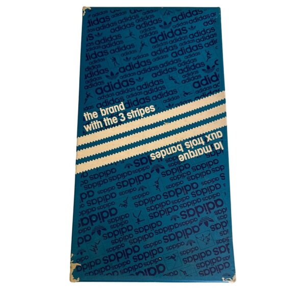 Adidas Vintage 80s Mens Sneakers Size 9 White/Red/Blue Leather & Canvas - Picture 15 of 15